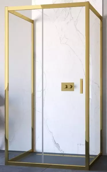 

Душевой угол-ограждение «Vegas Glass» ZP-U TUR Novo h1900 120/90 Crystal vision/золото глянцевое без поддона универсальный