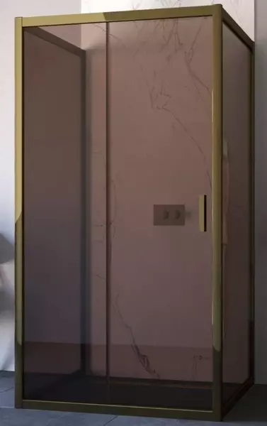 

Душевой угол-ограждение «Vegas Glass» ZP-U TUR Novo h1900 120/100 бронза/бронза без поддона универсальный