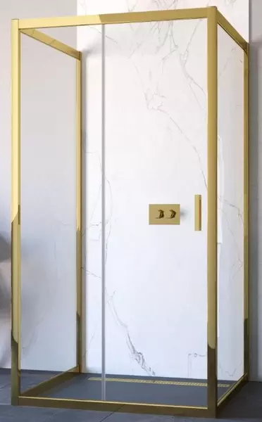 

Душевой угол-ограждение «Vegas Glass» ZP-U TUR Novo h1900 120/100 прозрачный/золото глянцевое без поддона универсальный