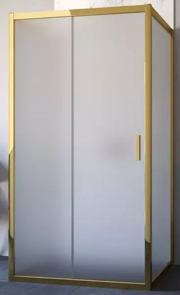 

Душевой угол-ограждение «Vegas Glass» ZP-U TUR Novo h1900 120/100 сатин/золото глянцевое без поддона универсальный