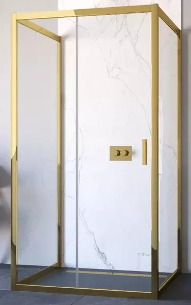

Душевой угол-ограждение «Vegas Glass» ZP-U TUR Novo h1900 120/100 Crystal vision/золото глянцевое без поддона универсальный