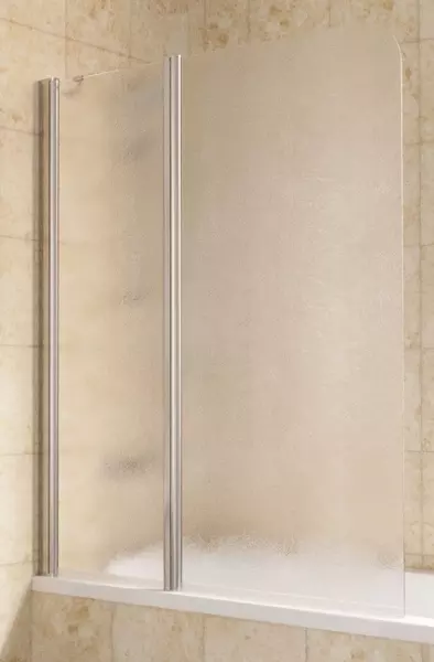 

Шторка на ванну стеклянная «Vegas Glass» E2V Lux ST 125/150 шиншилла/хром глянцевая левая