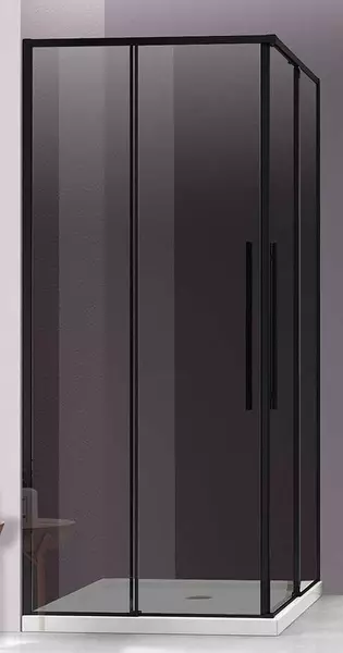 Душевой угол-ограждение «Vincea» Slim-N VSS-4SN900CGB 90/90 тонированный/чёрный квадратный без поддона