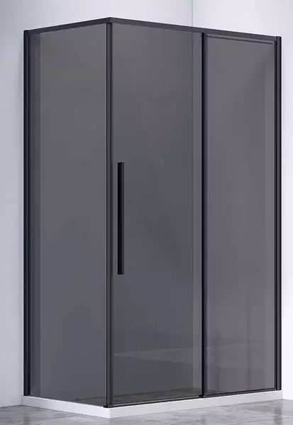 

Душевой угол-ограждение «Vincea» Slim-N VSR-4SN8011CGB 110/80 тонированный/чёрный прямоугольный без поддона универсальный