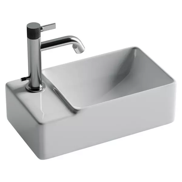 

Раковина «Ceramica Nova» Element 40/22 CN5046 фарфоровая белая правая