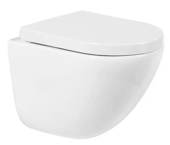 

Подвесной унитаз безободковый «Belbagno» Amanda BB051CHR-040 белый с сиденьем дюропласт с микролифтом белое