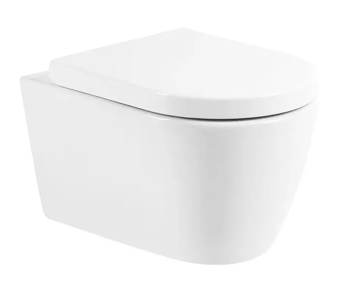 Подвесной унитаз безободковый Belbagno Marino BB105CHR-008 белый с сиденьем дюропласт с микролифтом белое 22170₽