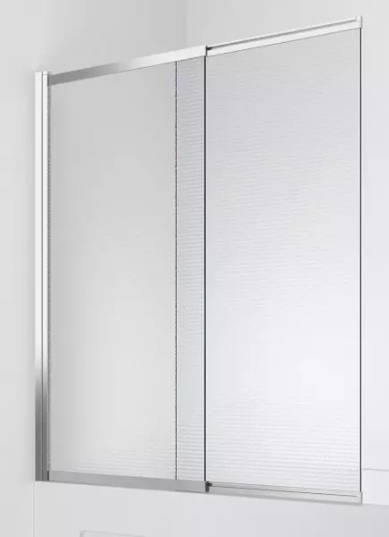 

Шторка на ванну стеклянная «Belbagno» Luce-VF-11-90/145-P-Cr рифлёная/хром универсальная