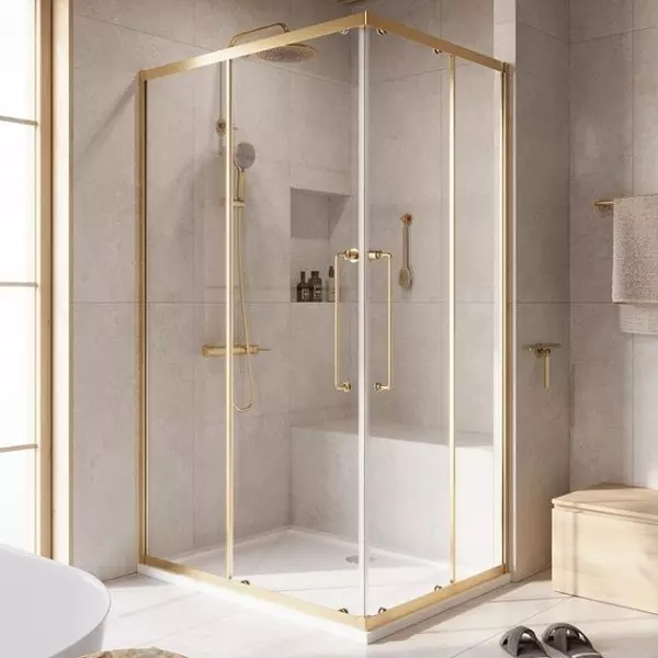 

Душевой угол-ограждение «Cezares» Relax-304-AH-2-120/90-C-BORO 120/90 прозрачный/брашированное золото прямоугольный без поддона универсальный
