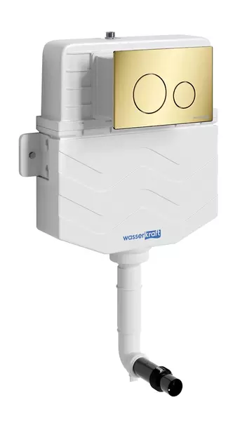 Бачок скрытого монтажа для унитаза WasserKRAFT Aller 10TLT031MEPG02 с клавишей смыва 27170₽