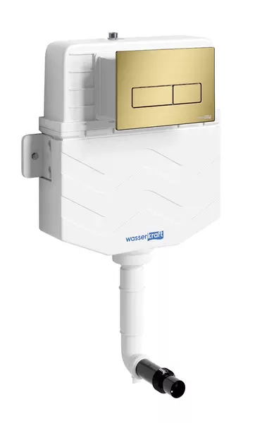 Бачок скрытого монтажа для унитаза WasserKRAFT Aller 10TLT031MEMG03 с клавишей смыва 27170₽
