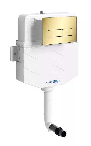 Бачок скрытого монтажа для унитаза WasserKRAFT Aller 10TLT031MEPG03 с клавишей смыва 27170₽