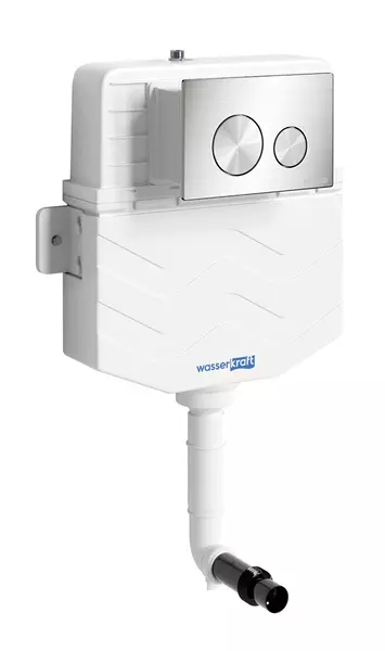 Бачок скрытого монтажа для унитаза WasserKRAFT Aller 10TLT031MEBN02 с клавишей смыва 20880₽
