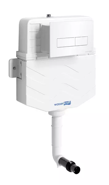 Бачок скрытого монтажа для унитаза WasserKRAFT Aller 10TLT031MEWH03 с клавишей смыва 16140₽