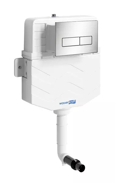 Бачок скрытого монтажа для унитаза WasserKRAFT Aller 10TLT031MEBN03 с клавишей смыва 20880₽