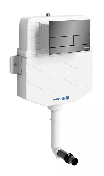 Бачок скрытого монтажа для унитаза WasserKRAFT Aller 10TLT031MEMG04 с клавишей смыва 30850₽