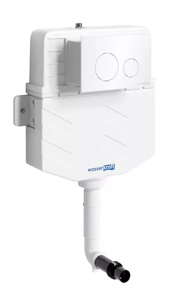 Бачок скрытого монтажа для унитаза WasserKRAFT Aller 10TLT031MEWH02 с клавишей смыва 16410₽