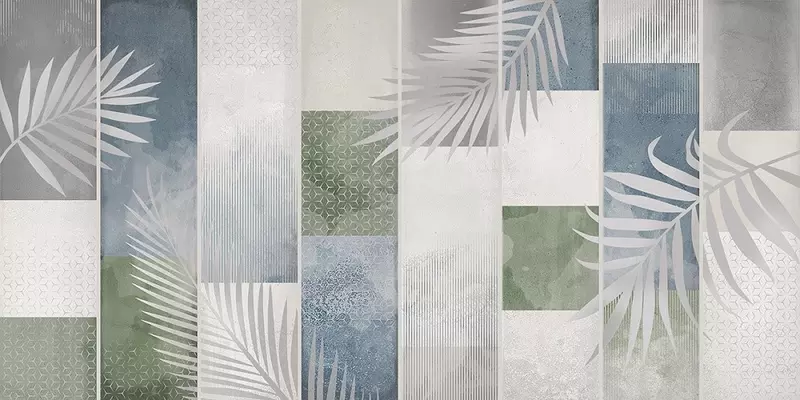 

Настенная плитка «Azori» Bricks Leaf Glossy 63x31,5 СК000042304 мультиколор