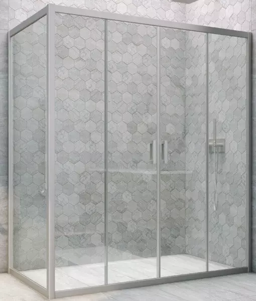 

Душевой угол-ограждение «Vegas Glass» Z2P+ZPV Novo h2000 150/70 Crystal vision/хром матовый без поддона универсальный