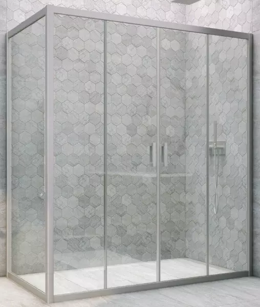 

Душевой угол-ограждение «Vegas Glass» Z2P+ZPV Novo h2000 205/70 Crystal vision/хром матовый без поддона универсальный