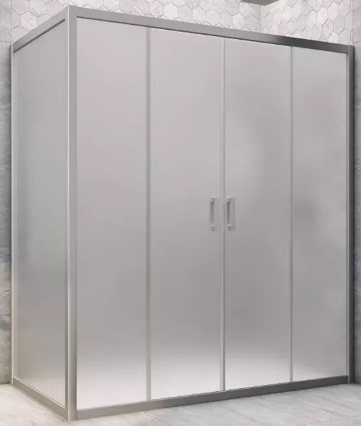 

Душевой угол-ограждение «Vegas Glass» Z2P+ZPV Novo h2000 160/90 сатин/хром матовый без поддона универсальный