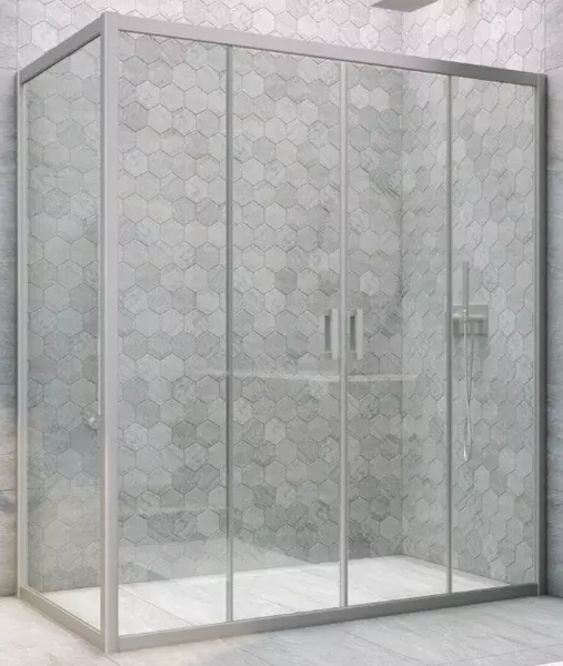 

Душевой угол-ограждение «Vegas Glass» Z2P+ZPV Novo h2000 165/95 прозрачный/хром матовый без поддона универсальный