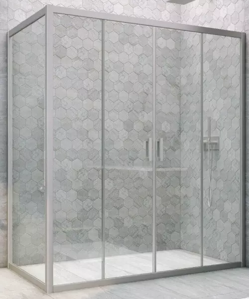 

Душевой угол-ограждение «Vegas Glass» Z2P+ZPV Novo h2000 170/75 прозрачный/хром матовый без поддона универсальный