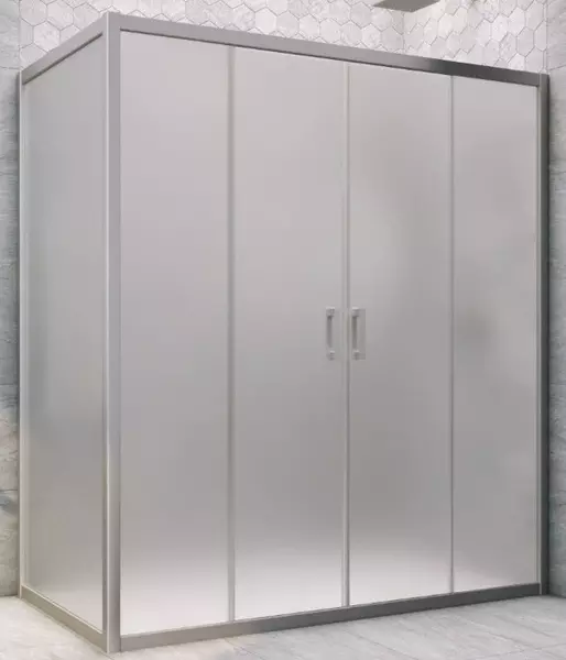 

Душевой угол-ограждение «Vegas Glass» Z2P+ZPV Novo h2000 175/75 сатин/хром матовый без поддона универсальный