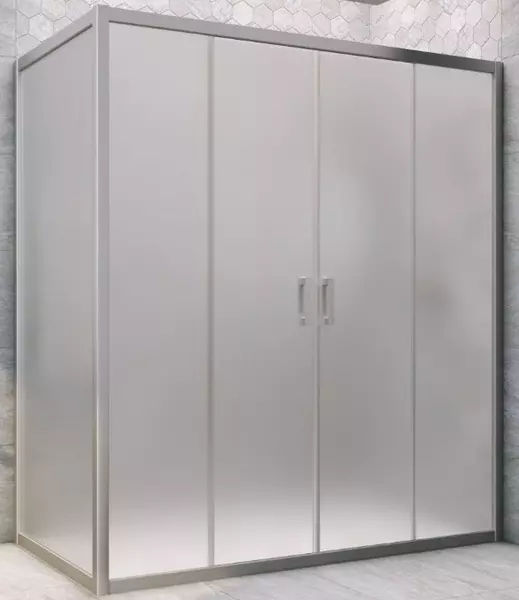 

Душевой угол-ограждение «Vegas Glass» Z2P+ZPV Novo h2000 175/85 сатин/хром матовый без поддона универсальный