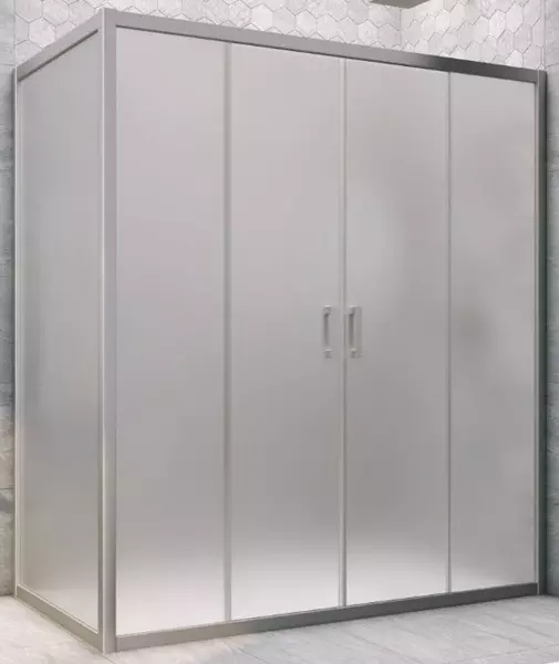 

Душевой угол-ограждение «Vegas Glass» Z2P+ZPV Novo h2000 190/100 сатин/хром матовый без поддона универсальный