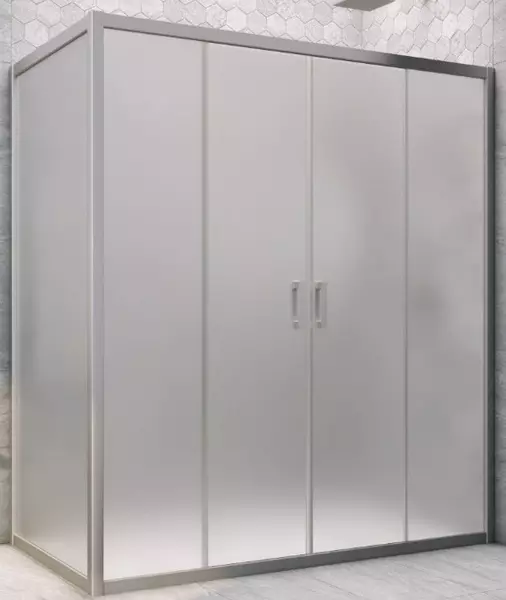 

Душевой угол-ограждение «Vegas Glass» Z2P+ZPV Novo h2000 195/70 сатин/хром матовый без поддона универсальный