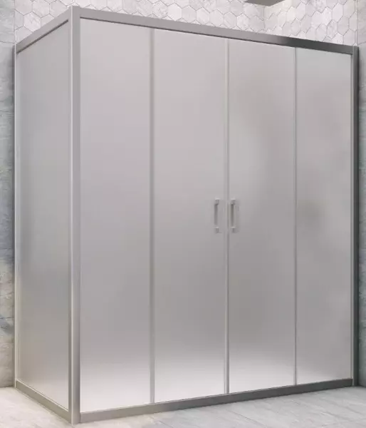 

Душевой угол-ограждение «Vegas Glass» Z2P+ZPV Novo h2000 195/75 сатин/хром матовый без поддона универсальный