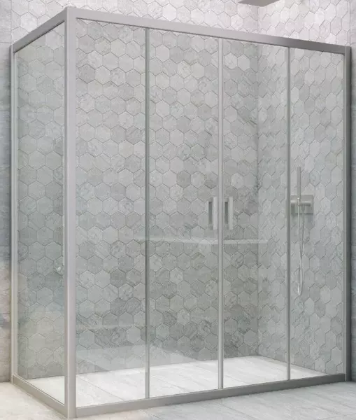 

Душевой угол-ограждение «Vegas Glass» Z2P+ZPV Novo h2000 195/90 прозрачный/хром матовый без поддона универсальный