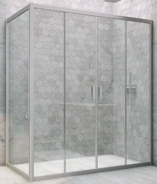 

Душевой угол-ограждение «Vegas Glass» Z2P+ZPV Novo h2000 195/95 прозрачный/хром матовый без поддона универсальный