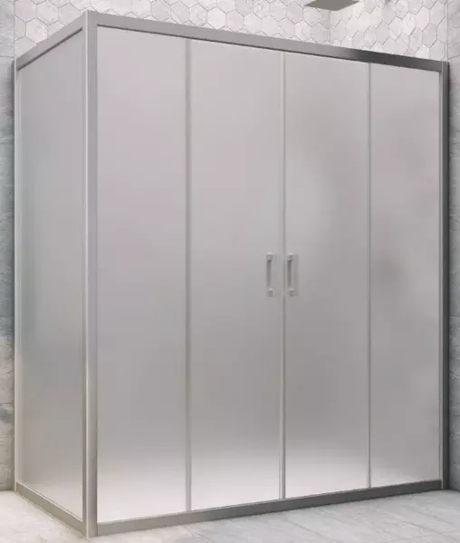 

Душевой угол-ограждение «Vegas Glass» Z2P+ZPV Novo h2000 200/90 сатин/хром матовый без поддона универсальный