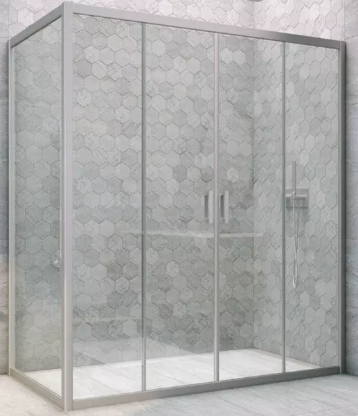 

Душевой угол-ограждение «Vegas Glass» Z2P+ZPV Novo h2000 200/95 прозрачный/хром матовый без поддона универсальный