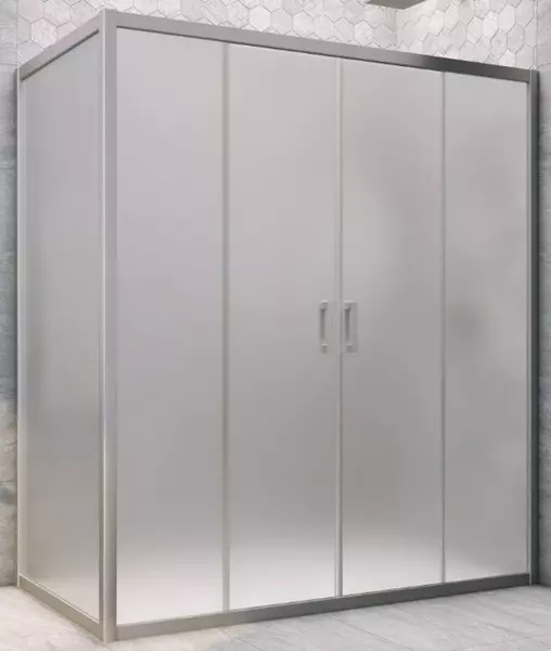 

Душевой угол-ограждение «Vegas Glass» Z2P+ZPV Novo h2000 205/85 сатин/хром матовый без поддона универсальный