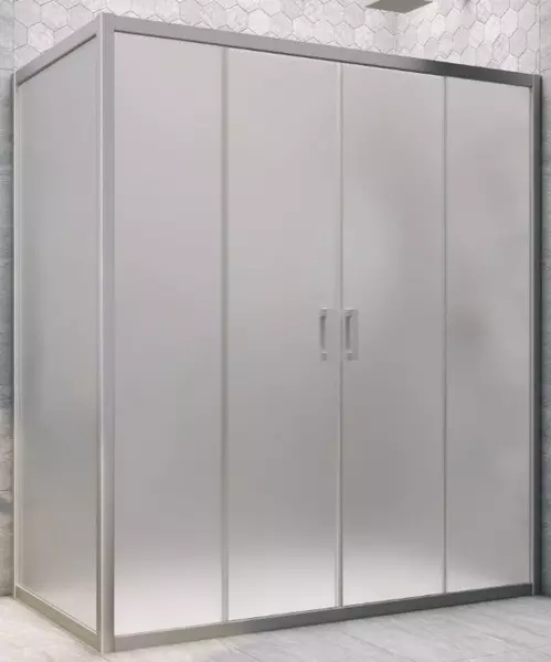 

Душевой угол-ограждение «Vegas Glass» Z2P+ZPV Novo h2000 205/90 сатин/хром матовый без поддона универсальный