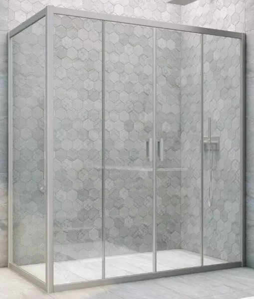 

Душевой угол-ограждение «Vegas Glass» Z2P+ZPV Novo h2000 210/85 прозрачный/хром матовый без поддона универсальный