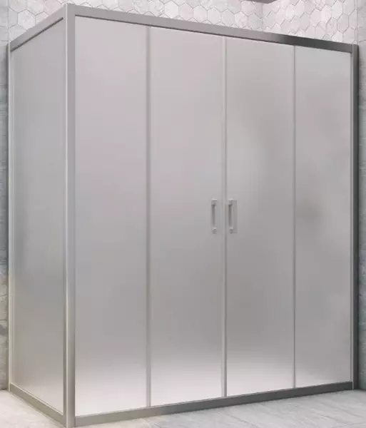 

Душевой угол-ограждение «Vegas Glass» Z2P+ZPV Novo h2000 215/85 сатин/хром матовый без поддона универсальный
