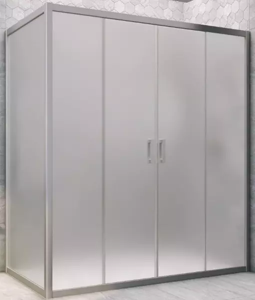 

Душевой угол-ограждение «Vegas Glass» Z2P+ZPV Novo h2000 220/95 сатин/хром матовый без поддона универсальный