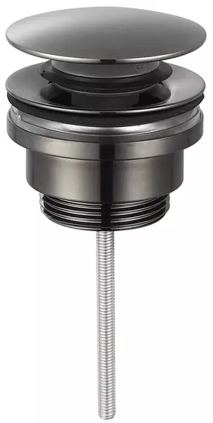 

Донный клапан для раковины «AQUAme» AQM7003GM с механизмом Клик-Клак gun metal
