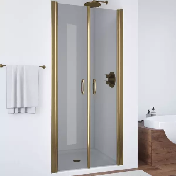 

Душевая дверь «Vegas Glass» E2P 90/189 графит/бронза универсальная