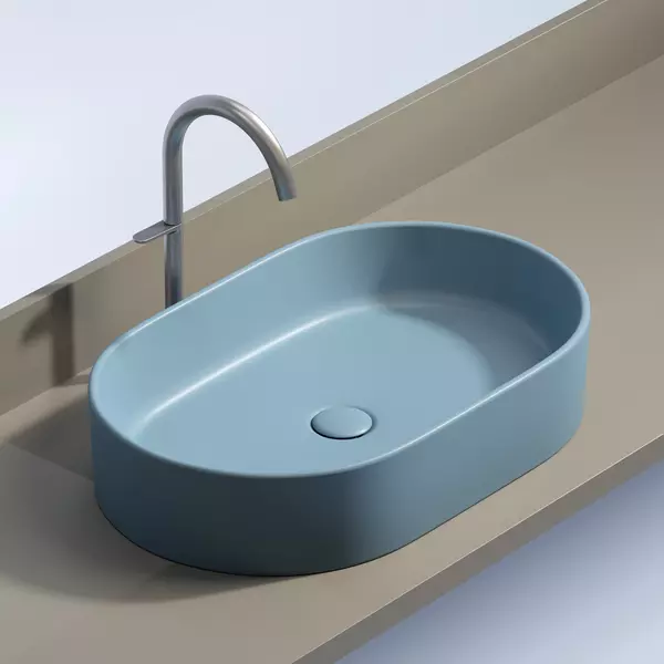 

Раковина «Ceramica Nova» Element 60/38 CN6048ML фарфоровая голубой матовый
