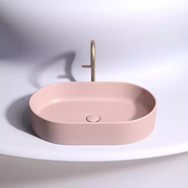 Раковина «Ceramica Nova» Element 60/38 CN6048MP фарфоровая розовый матовый