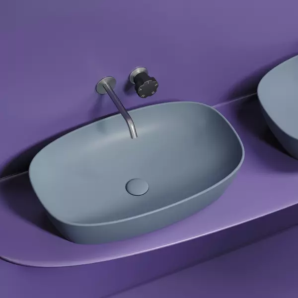 

Раковина «Ceramica Nova» Element 60/38 CN6049MHL фарфоровая серо-голубой матовый