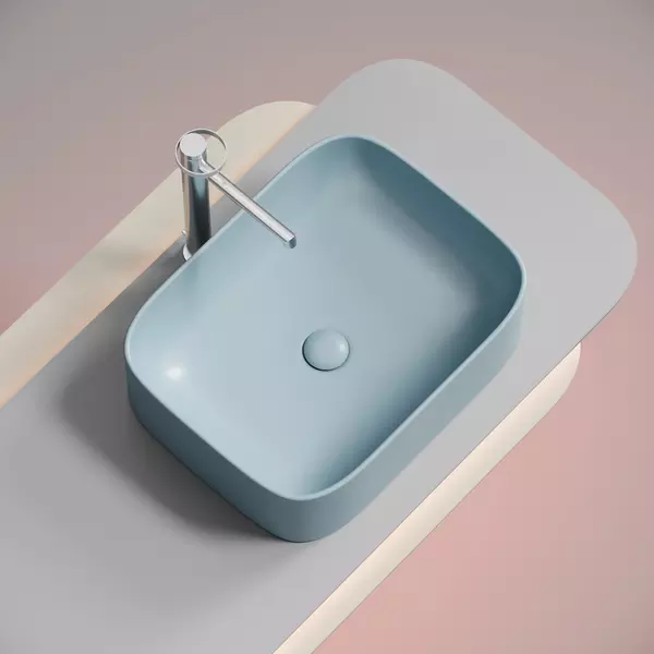 

Раковина «Ceramica Nova» Element 50/38 CN6052ML фарфоровая голубой матовый