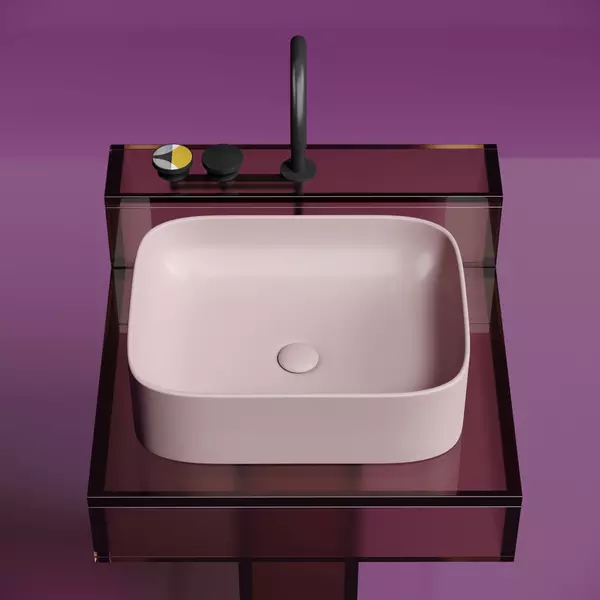 

Раковина «Ceramica Nova» Element 50/38 CN6052MP фарфоровая розовый матовый