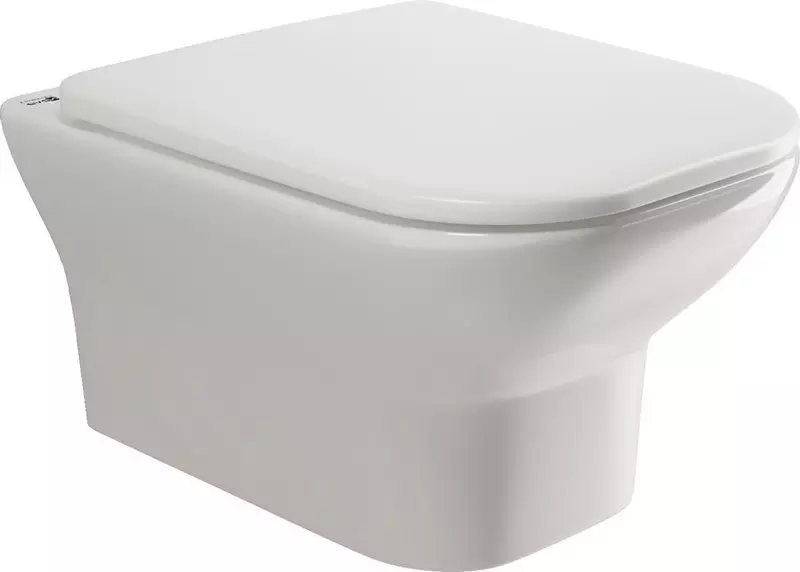 Подвесной унитаз безободковый Ceramica Nova Enjoy CN1104-B с сиденьем дюропласт с микролифтом белое 9890₽