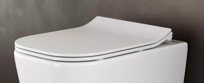 Сиденье для унитаза Ceramica Nova K-30059002-B ультратонкое дюропласт с микролифтом белое 5600₽